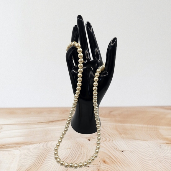 192s Jewelry - 1920s Vintage 24" FAUX Pearl Necklace